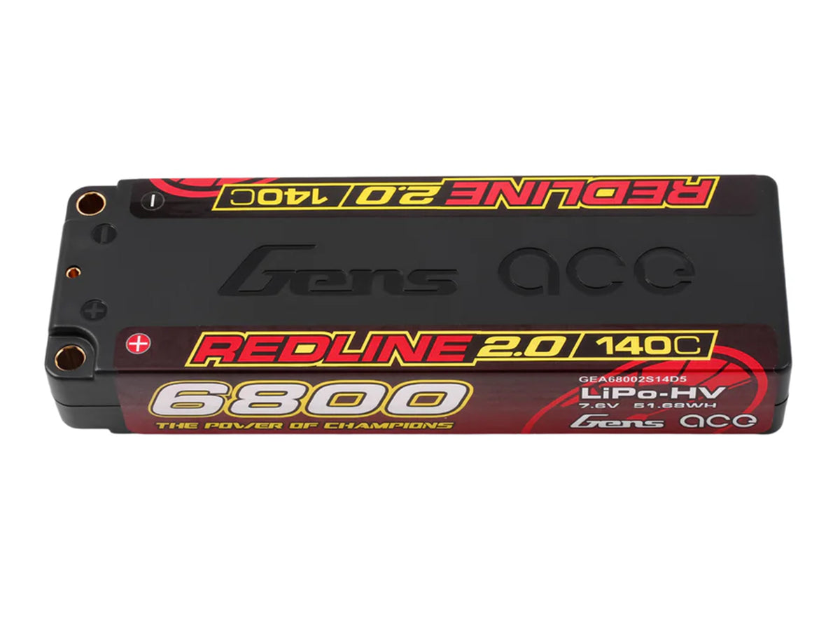 Li-Po HV Car Hard Case 2S1P 7.4V 6800mAh 140C RL2 with 5mm