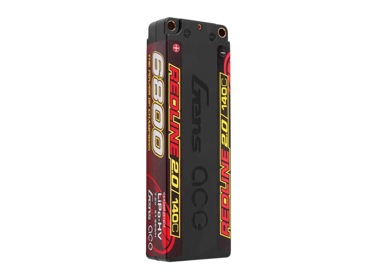 Li-Po HV Car Hard Case 2S1P 7.4V 6800mAh 140C RL2 with 5mm