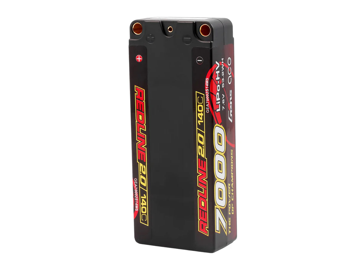 Li-Po HV Car Hard Case 2S1P 7.4V 7000mAh 140C RL2 with 5mm
