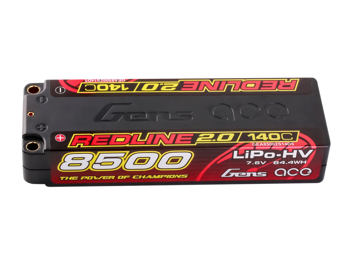 Li-Po HV Car Hard Case 2S 7.6V 8500mAh 140C RL2 5mm