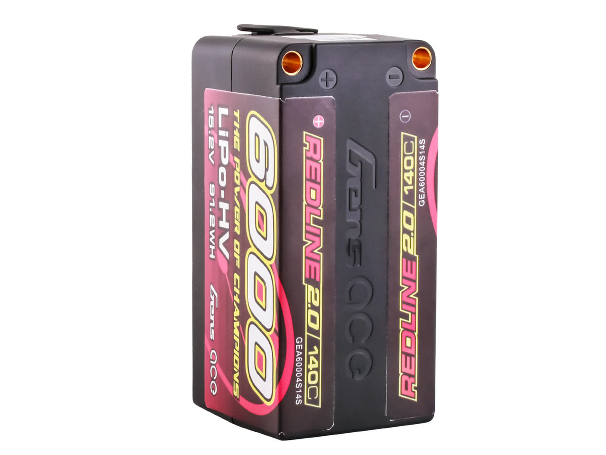 Li-Po HV Car Hard Case 4S2P 15.2V 6000mAh 140C RL2 with 5mm