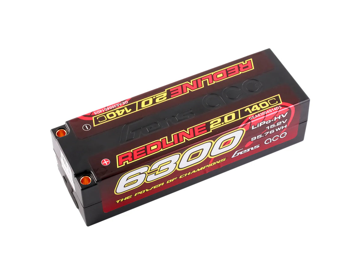 Li-Po HV Car Hard Case 4S1P 15.2V 6300mAh 140C RL2 with 5mm