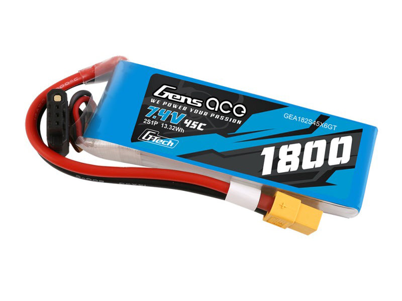 Li-Po G-Tech 2S 7.4V 1800mAh 45C with XT60 - RC Hobby Product
