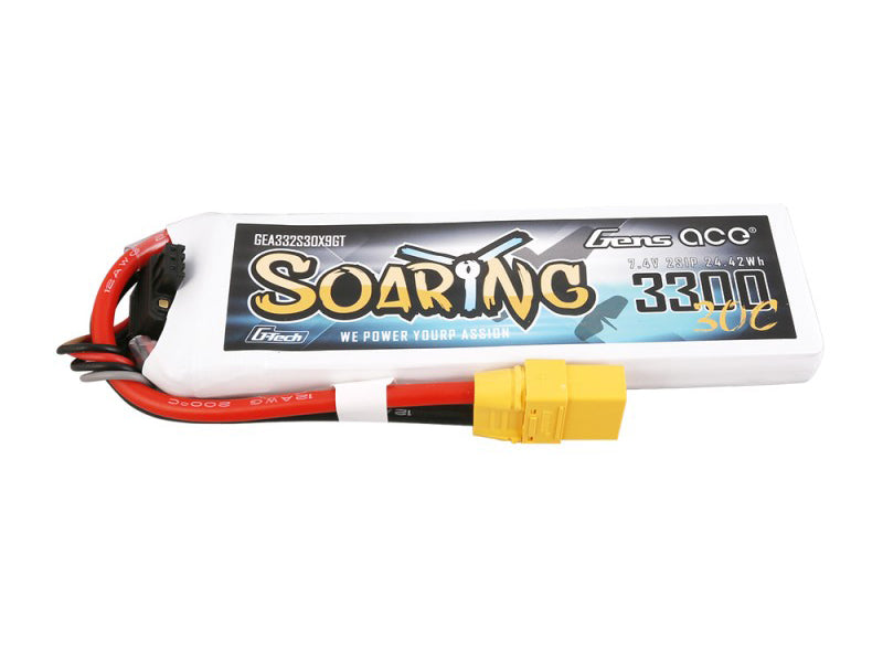 Li-Po G-Tech 2S 7.4V 3300mAh 30C Soaring with XT90