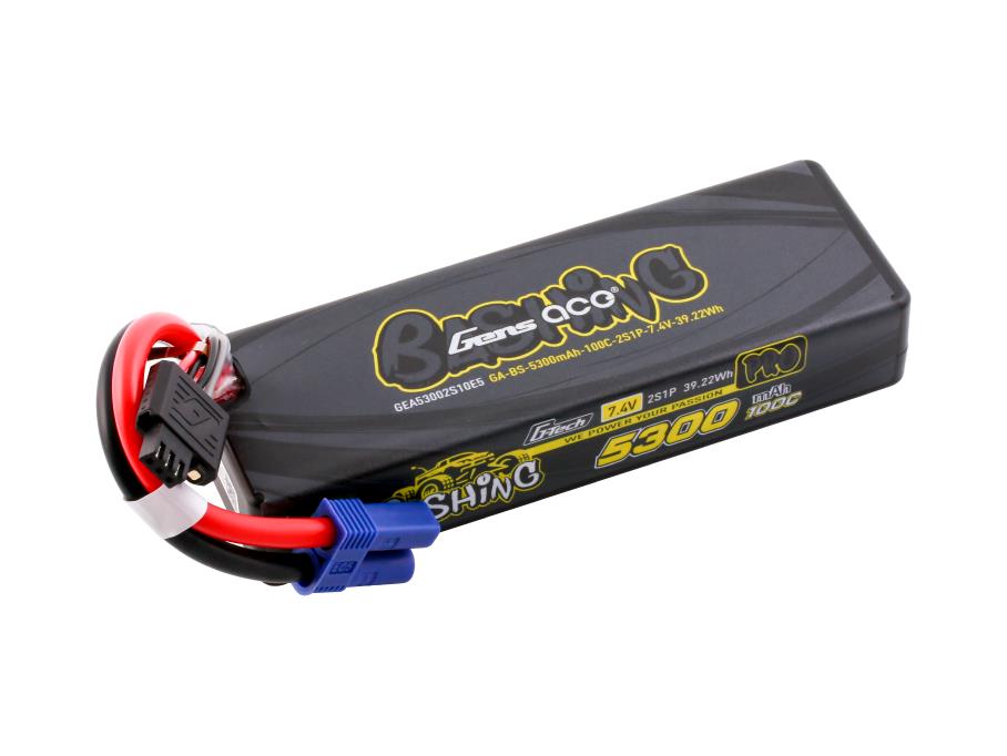 Li-Po Car G-Tech 2S 7.4V 5300mAh 100C Bashing w/EC5 (Promoto - RC Hobby Product