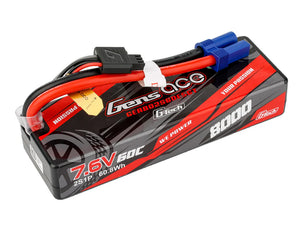 Li-Po Hard Case G-Tech 2S 7.6V 8000mah 60C with EC5