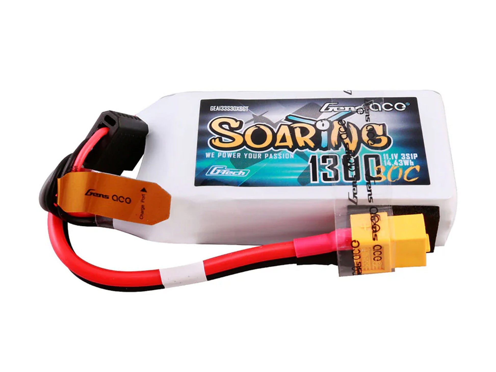 Li-Po G-Tech 3S 11.1V 1300mAh 60C Soaring with XT60 - RC Hobby Product