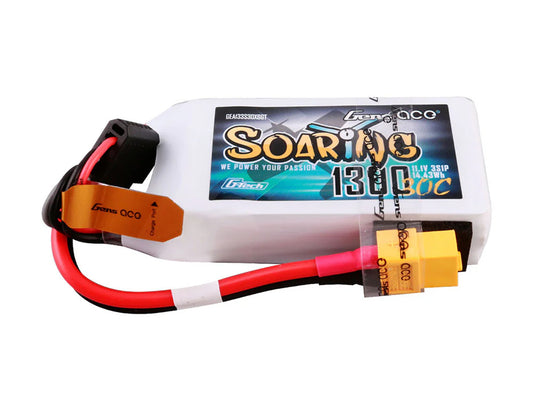 Li-Po G-Tech 3S 11.1V 1300mAh 60C Soaring with XT60 - RC Hobby Product