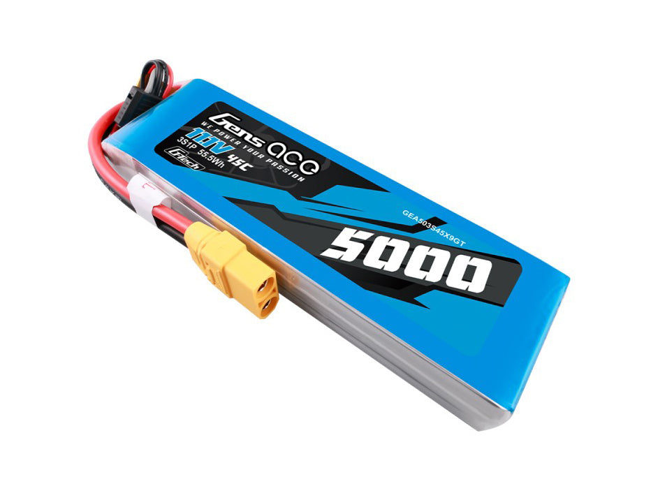 Li-Po G-Tech 3S 11.1V 5000mAh 45C with XT90 - RC Hobby Product