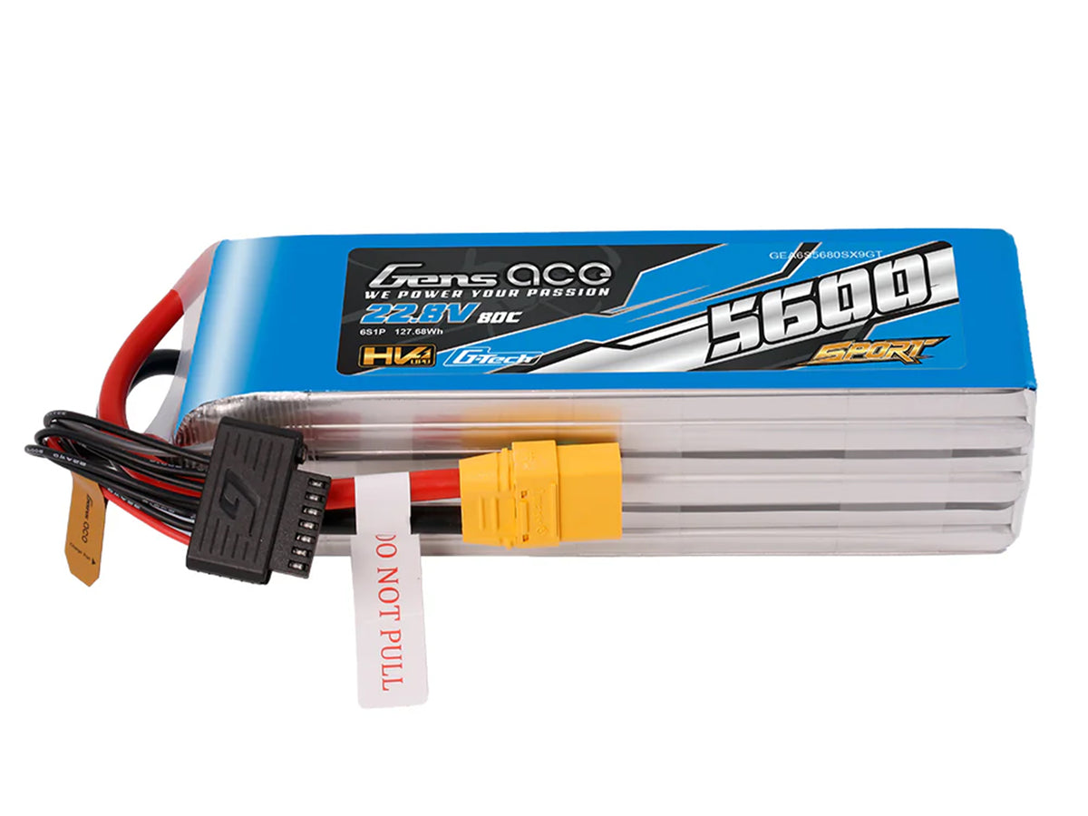 Li-Po G-Tech SPORT HV 6S 22.2V 5600mAh 80C with XT90
