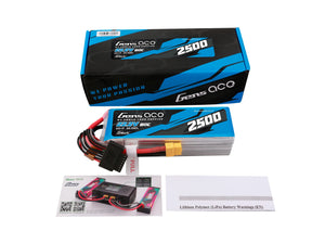 Li-Po G-Tech 6S 22.2V 2500mAh 80C with XT60