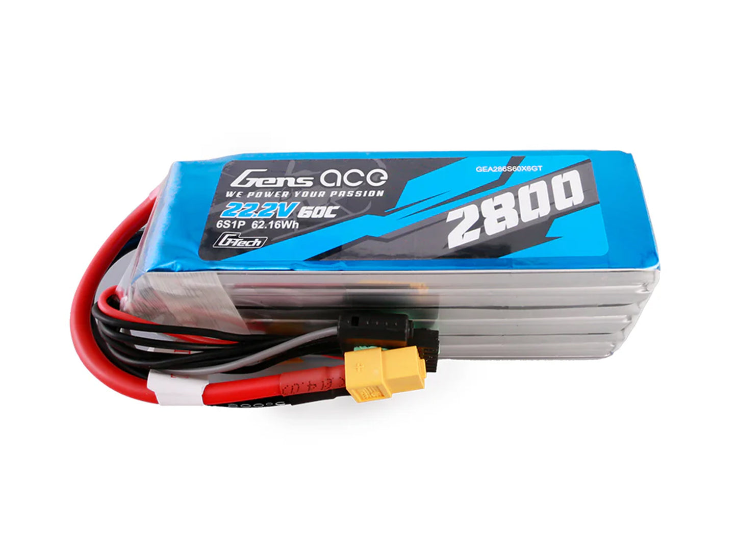 Li-Po G-Tech 6S 22.2V 2800mAh 60C with XT60 - RC Hobby Product