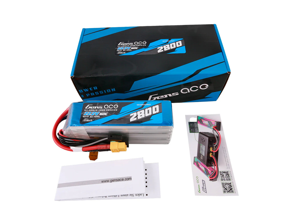Li-Po G-Tech 6S 22.2V 2800mAh 60C with XT60