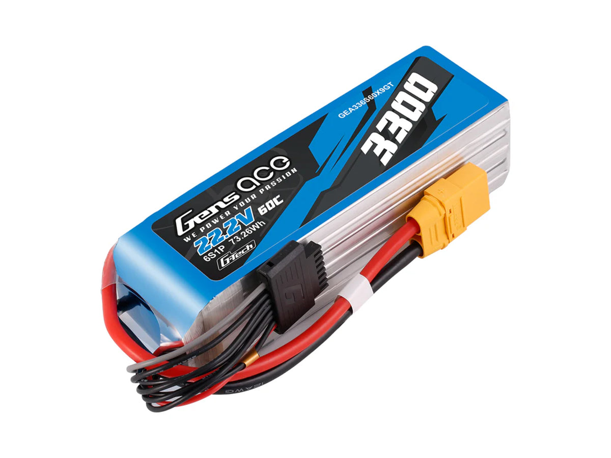 Li-Po G-Tech 6S 22.2V 3300mAh 60C with XT90
