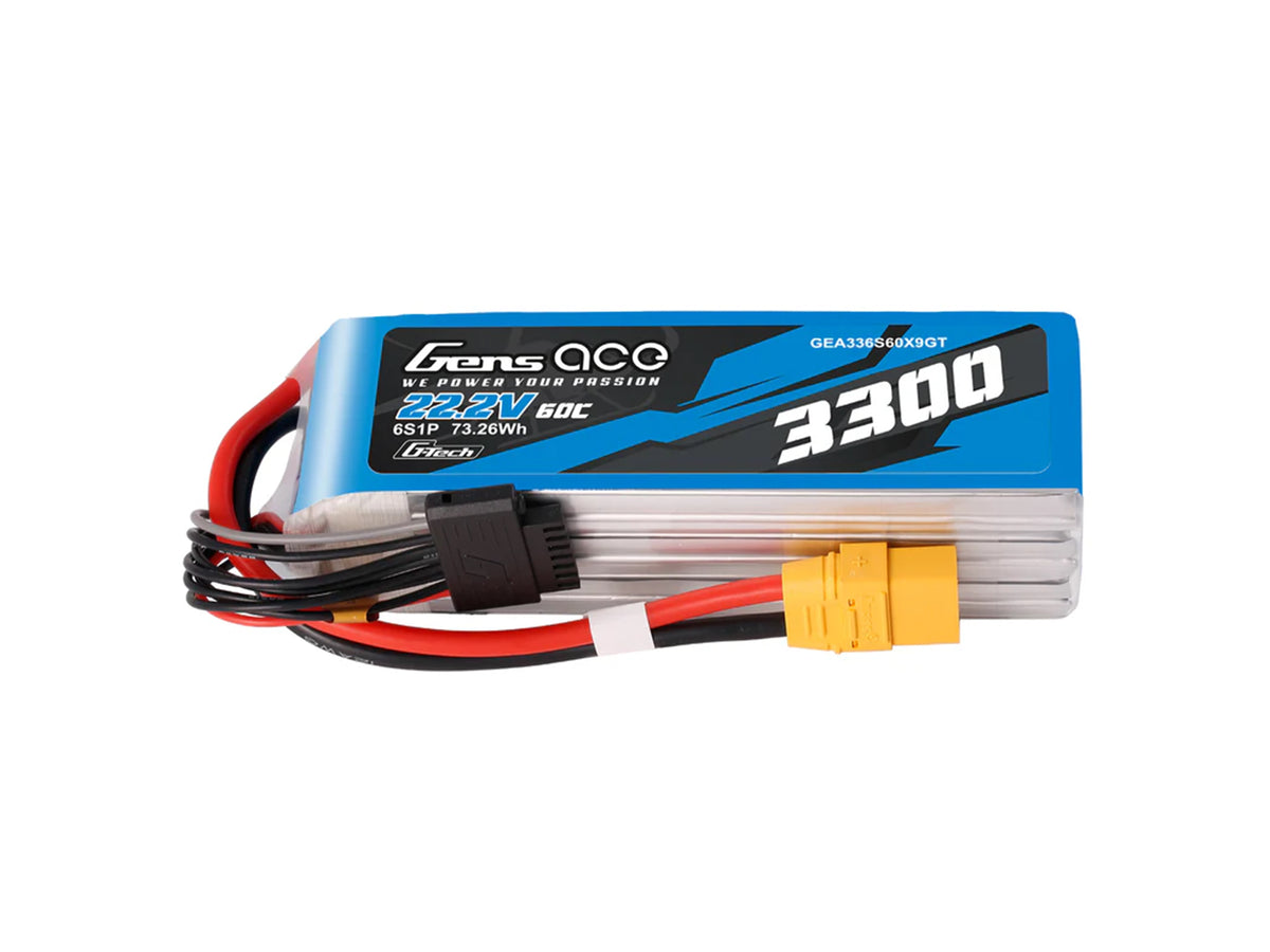 Li-Po G-Tech 6S 22.2V 3300mAh 60C with XT90