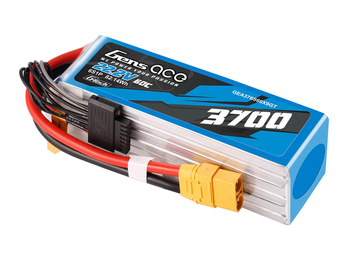 Li-Po G-Tech 6S 22.2V 3700mAh 60C with XT90