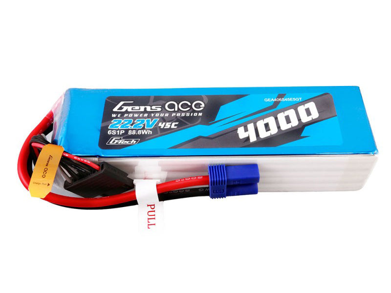 Li-Po G-Tech 6S 22.2V 4000mAh 45C with EC5