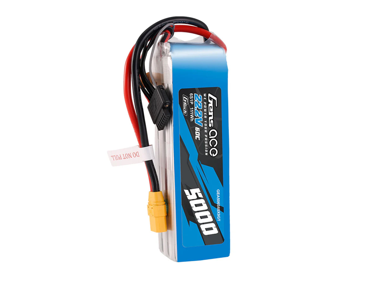 Li-Po G-Tech 6S 22.2V 5000mAh 60C with XT90