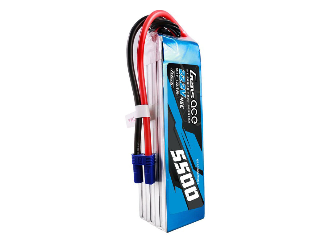Li-Po G-Tech 6S 22.2V 5500mAh 45C with EC5