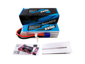 Li-Po G-Tech 6S 22.2V 5500mAh 45C with EC5