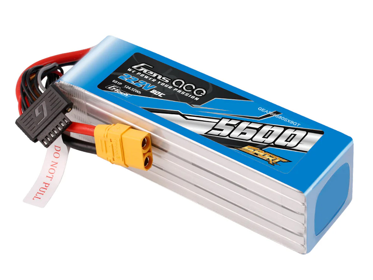Li-Po G-Tech SPORT 6S 22.2V 5600mAh 80C with XT90