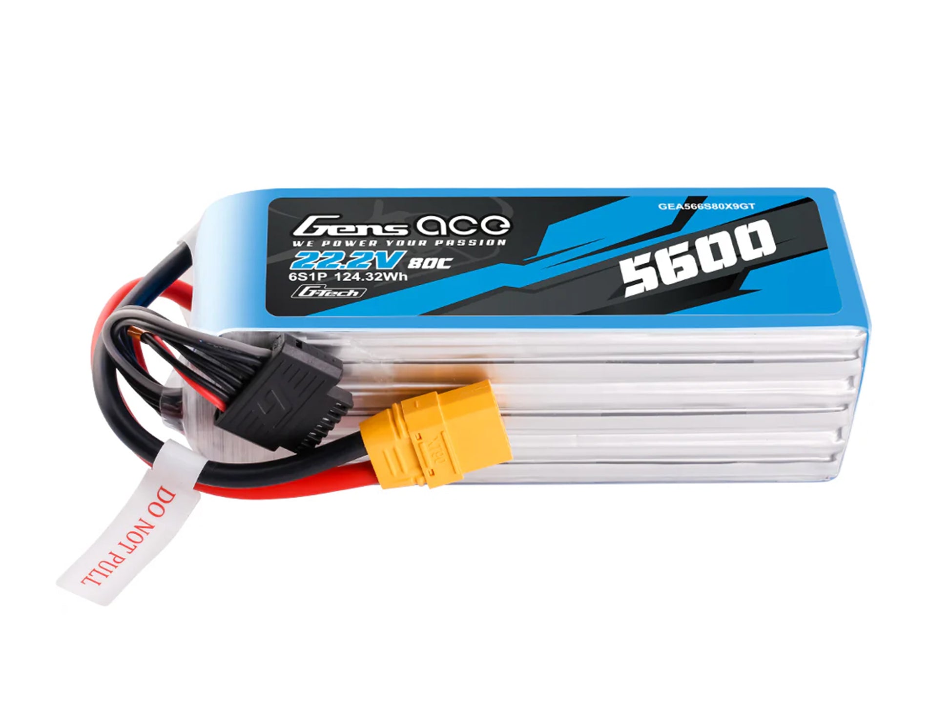 Li-Po G-Tech 6S 22.2V 5600mAh 80C with XT90 - RC Hobby Product