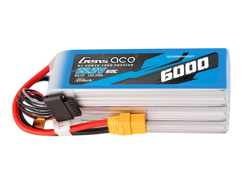 Li-Po G-Tech 6S 22.2V 6000mAh 60C with XT90 - RC Hobby Product