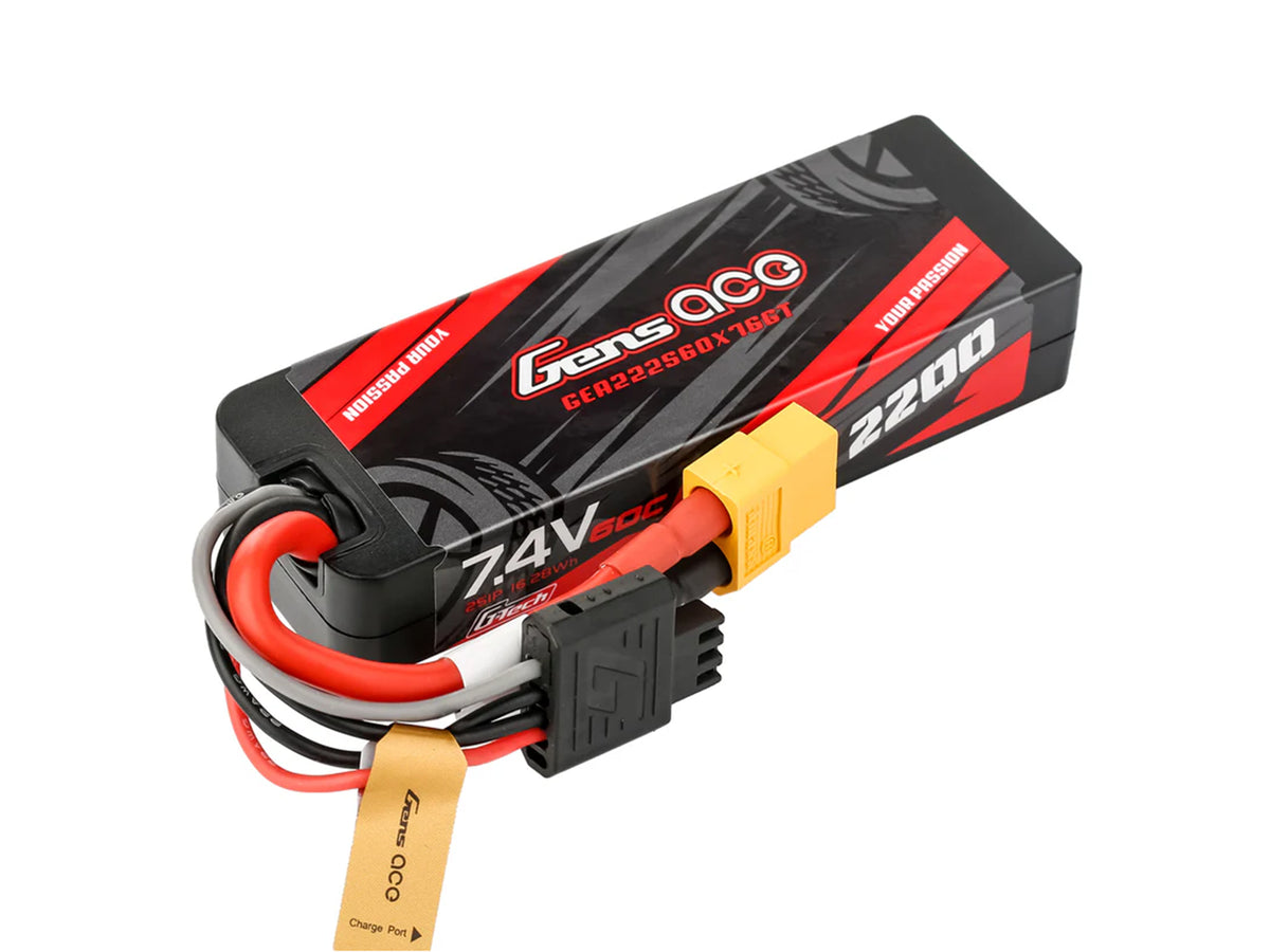Li-Po Car Hard Case G-Tech 2S 7.4V 2200mAh 60C with XT60