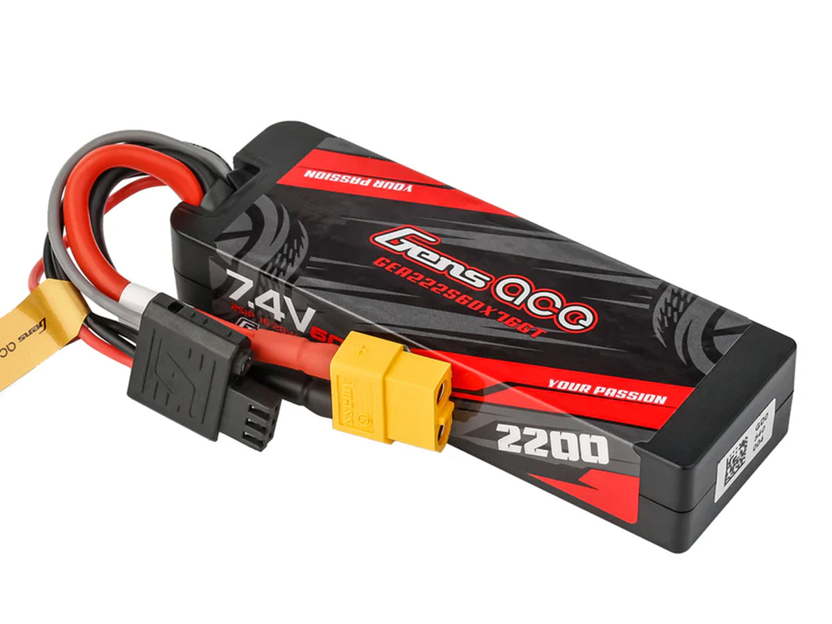 Li-Po Car Hard Case G-Tech 2S 7.4V 2200mAh 60C with XT60