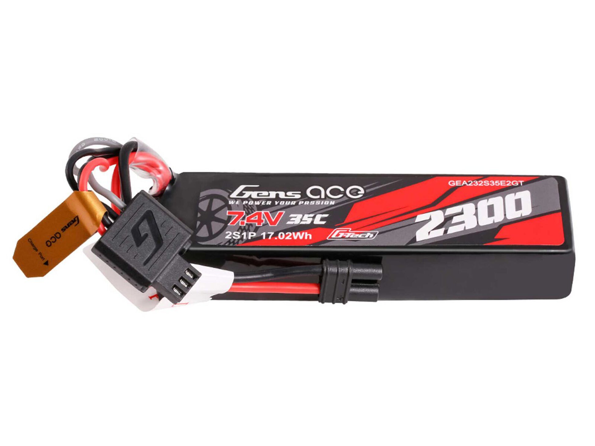 Li-Po G-Tech 2S Car 7.4V 2300mAh 35C with EC2 (GROM) - RC Hobby Product