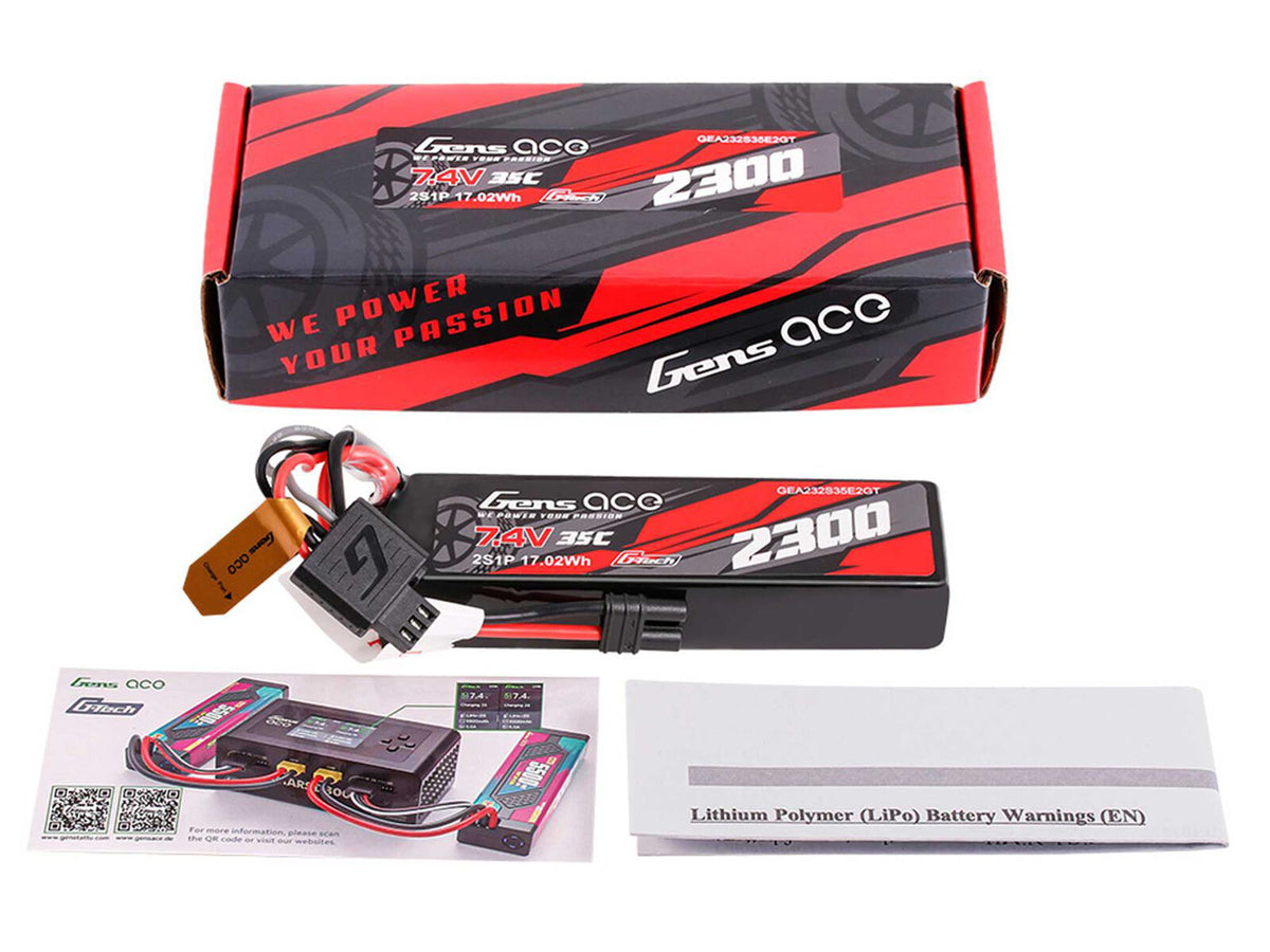 Li-Po G-Tech 2S Car 7.4V 2300mAh 35C with EC2 (GROM)