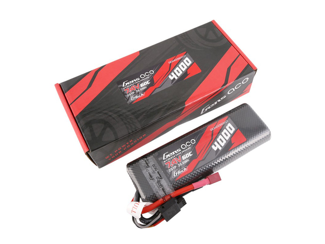 Li-Po G-Tech Car Hard Case 2S 7.4V 4000mAh 60C Bashing with