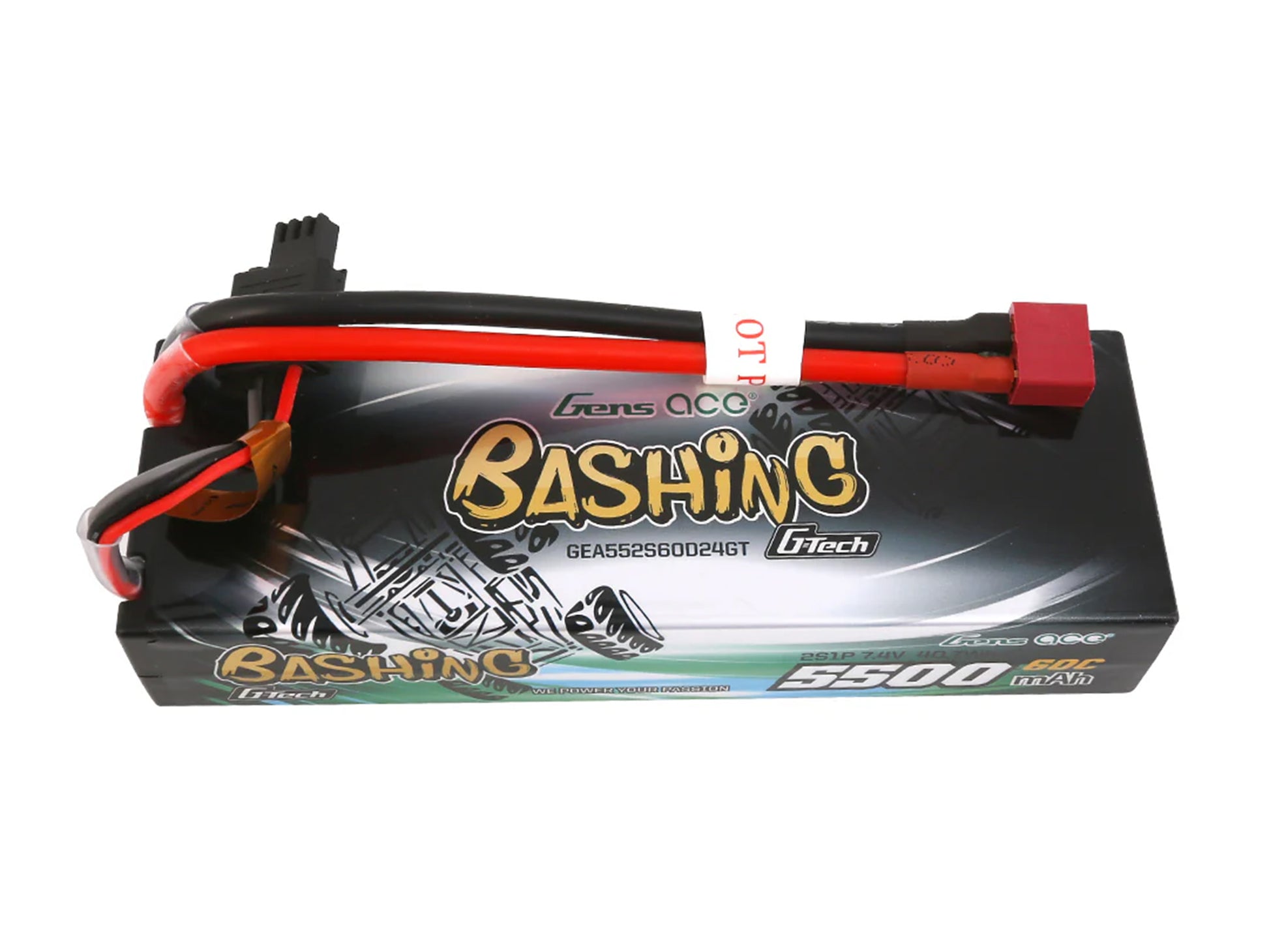 Li-Po G-Tech Car Hard Case 2S 7.4V 5500mAh 60C with T-Type - RC Hobby Product