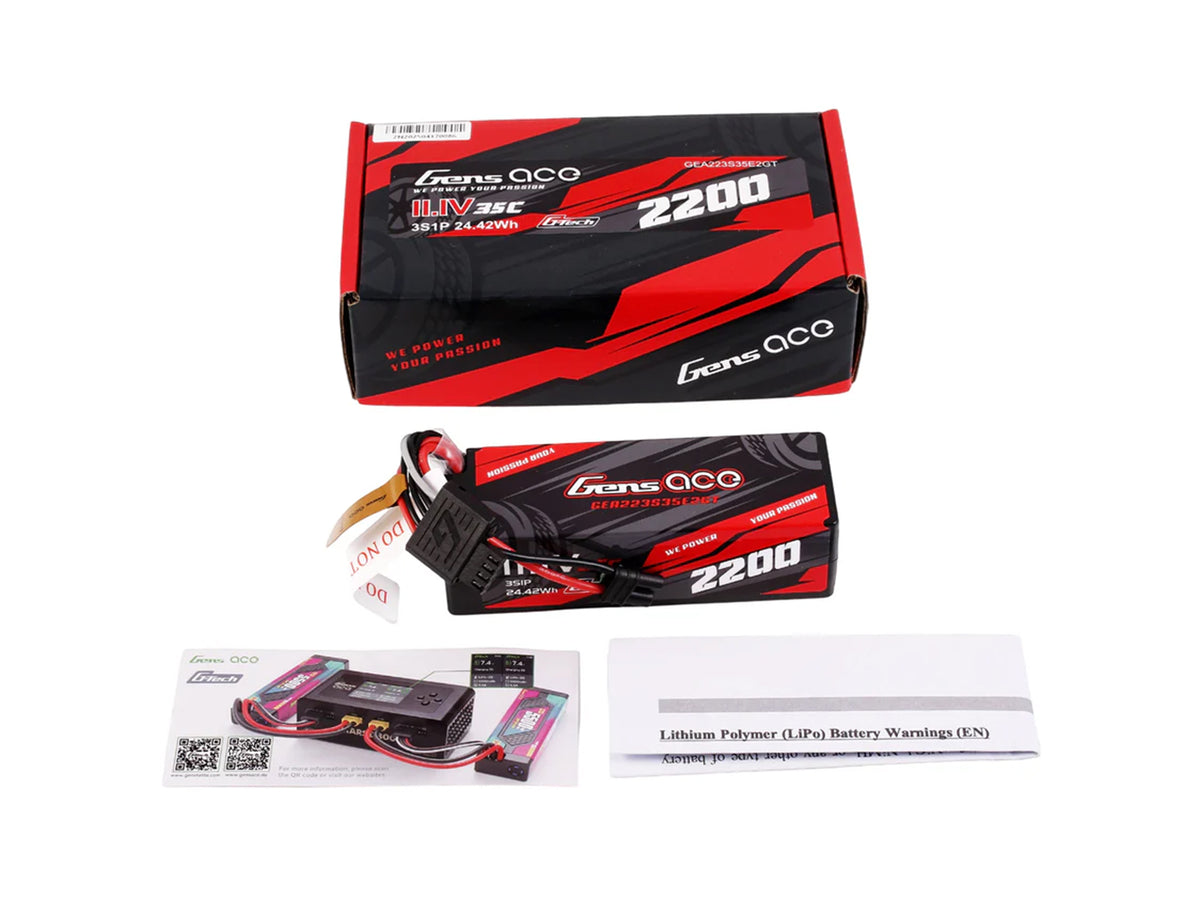 Li-Po G-Tech 3S 11.1V 2200mAh 35C with EC2 (GROM)