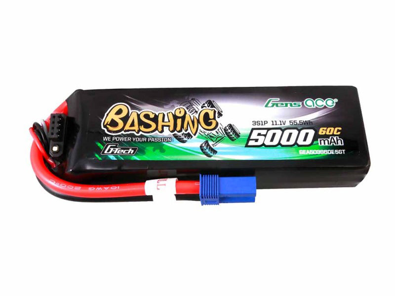 Li-Po Car G-Tech 3S 11.1V 5000mAh 60C Bashing with EC5