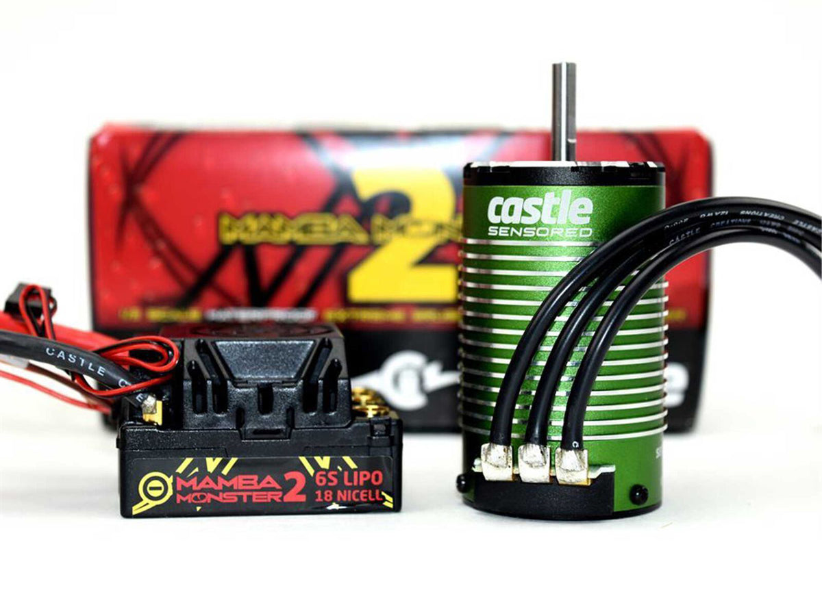 MONSTER 2 1:8TH 25V ESC WATERPROOF W/ 2650KV V2 MOTOR SENSOR