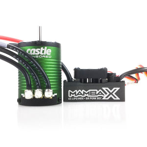 Mamba X,  Sensored, 25.2V WP Esc & 1406-7700kV Combo