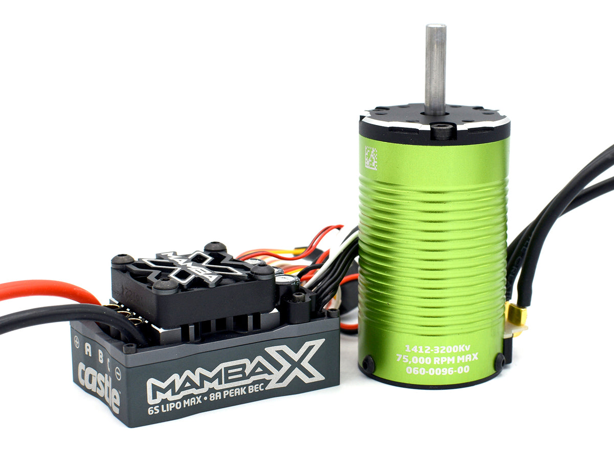 MAMBA X SCT,Â  SENSORED, 25.2V WP ESC w/1412-3200KV 5MM COMB