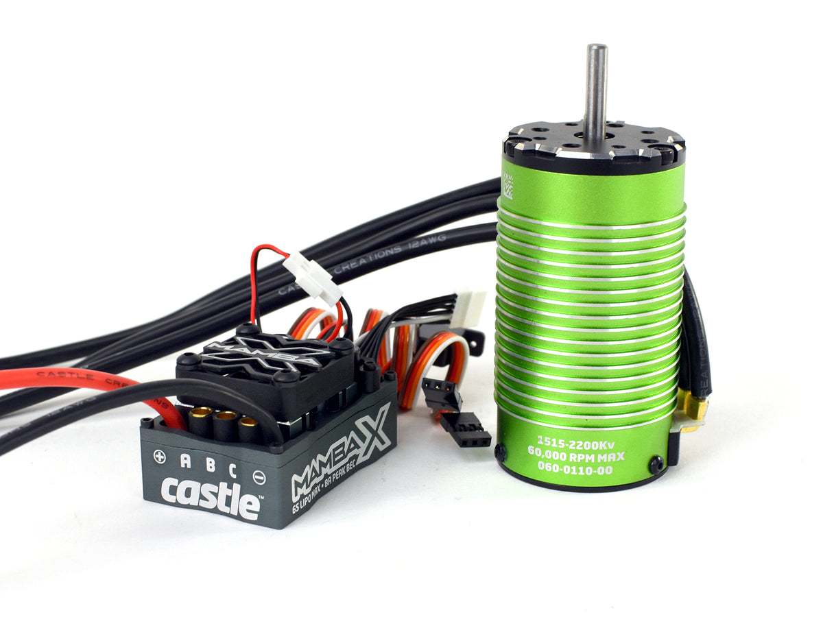 Mamba X, Sensored, 25.2V WP ESC & 1515-2200KV V2 Combo