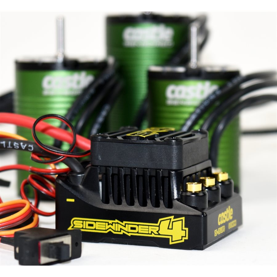 SW 4, 12.6V, 2A BEC, WP SENSORLESS ESC W/1412-2100 SENSORED