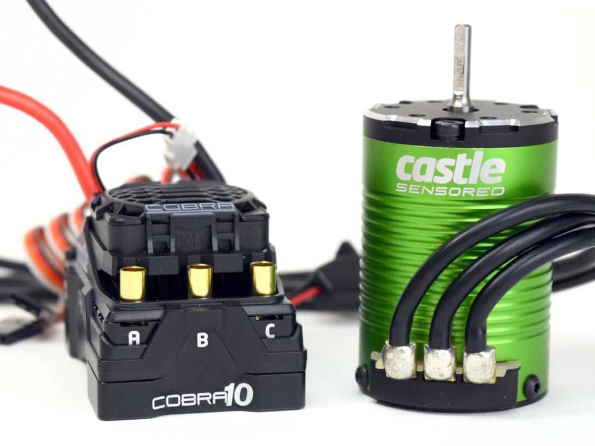 COBRA 10, 6S MAX, 8A PEAK BEC W/1406-4600KV SENSORED MOTOR