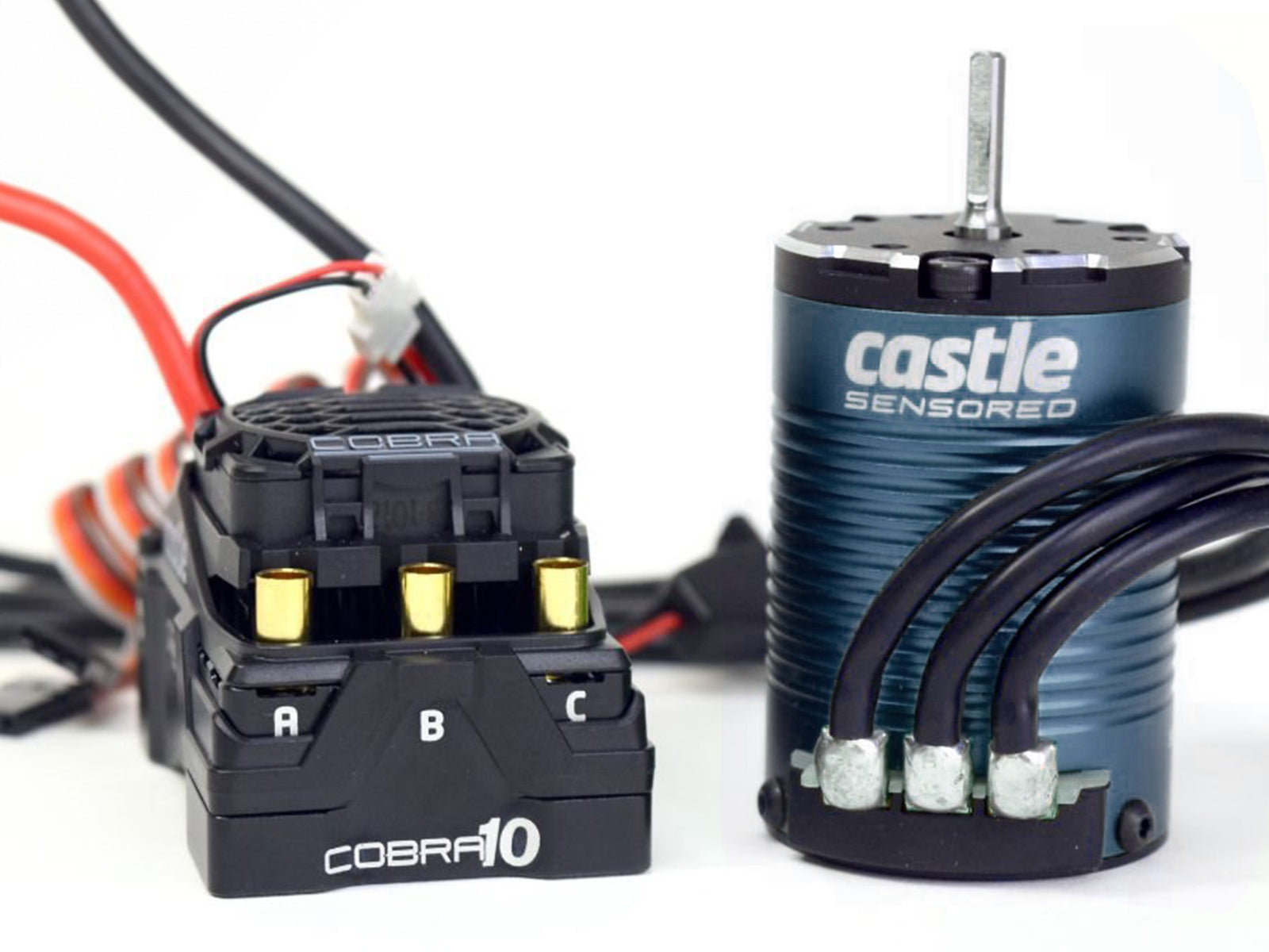 COBRA 10, 6S MAX, 8A PEAK BEC W/1406-2280KV SENSORED MOTOR