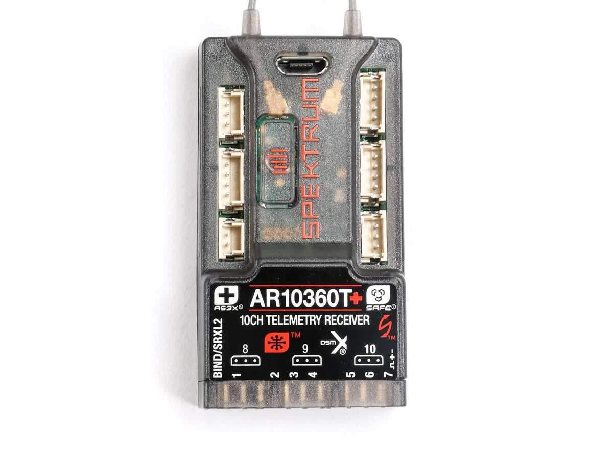 AR10360T+ DSMX 10-Channel AS3X+ & SAFE Telemetry Receiver