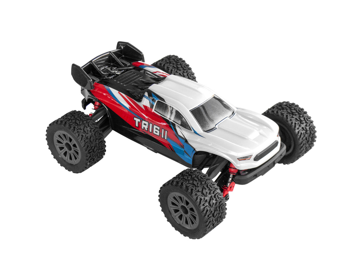 TR16II Brushed RC Truggy (Red Blue & White) 1:16