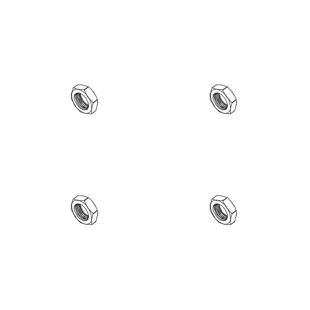17mm Wheel Nut 4pcs