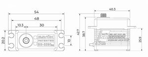 SAVOX HV BRUSHLESS CNC SERVO 65KG/0.13S@7.4V