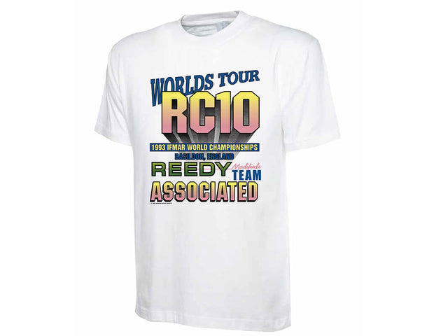 TEAM ASSOCIATED/REEDY WORLDS TOUR 1993 T-SHIRT - LARGE