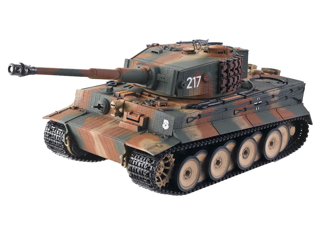 TAIGEN 1:24 TIGER 1 IR BATTLE TANK MIDDLE VERSION - CAMO