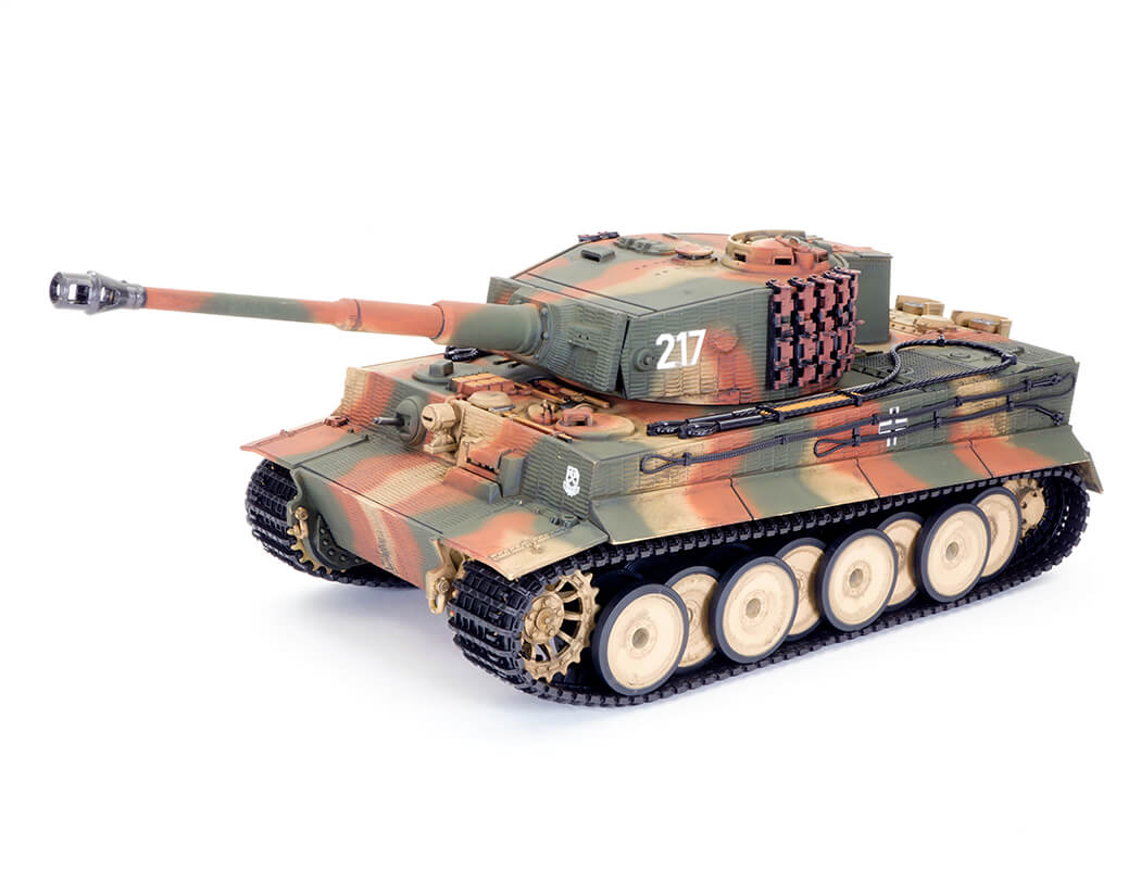 TAIGEN 1:24 TIGER 1 IR BATTLE TANK MIDDLE VERSION - CAMO