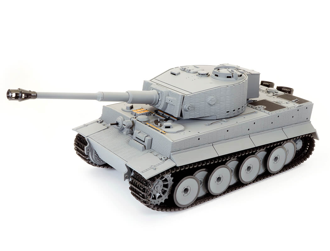 TAIGEN 1:24 TIGER 1 IR BATTLE TANK LATE VERSION- GREY (BASE)